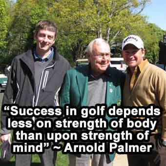 Golf Mind Factor - mental game quote from Arnold Palmer